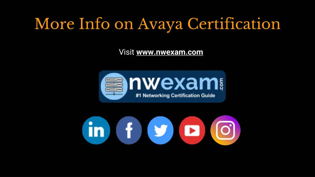 more info on avaya certification 1