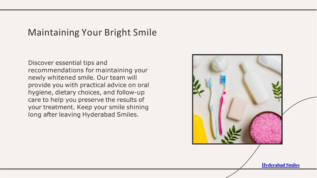 maintaining your bright smile
