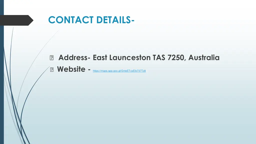 contact details