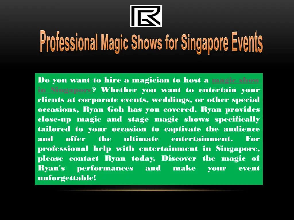 do you want to hire a magician to host a magic