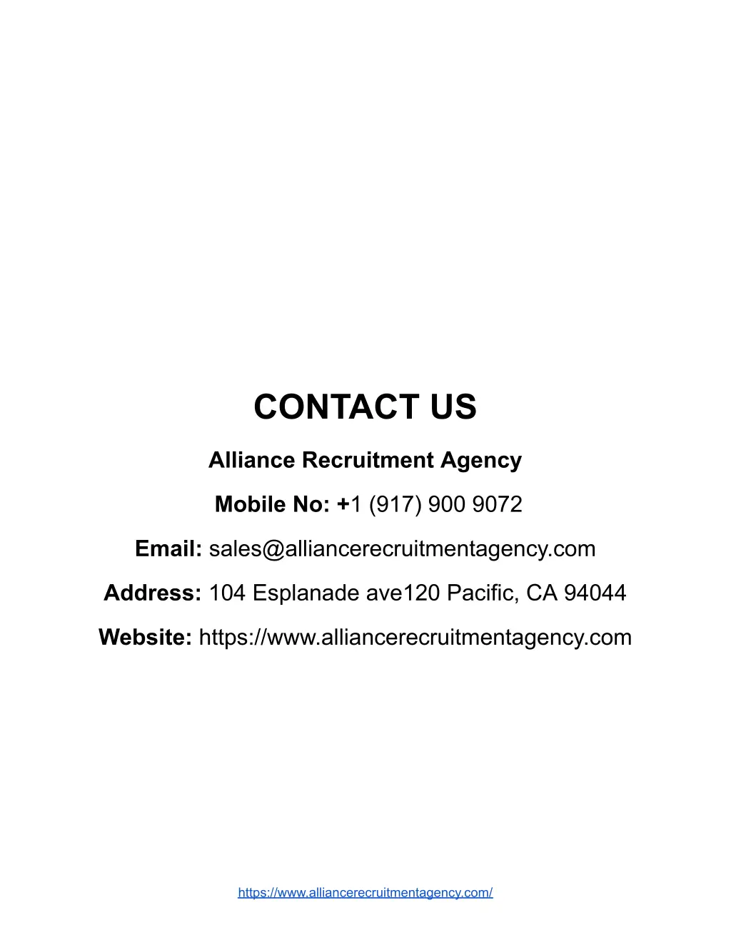 contact us