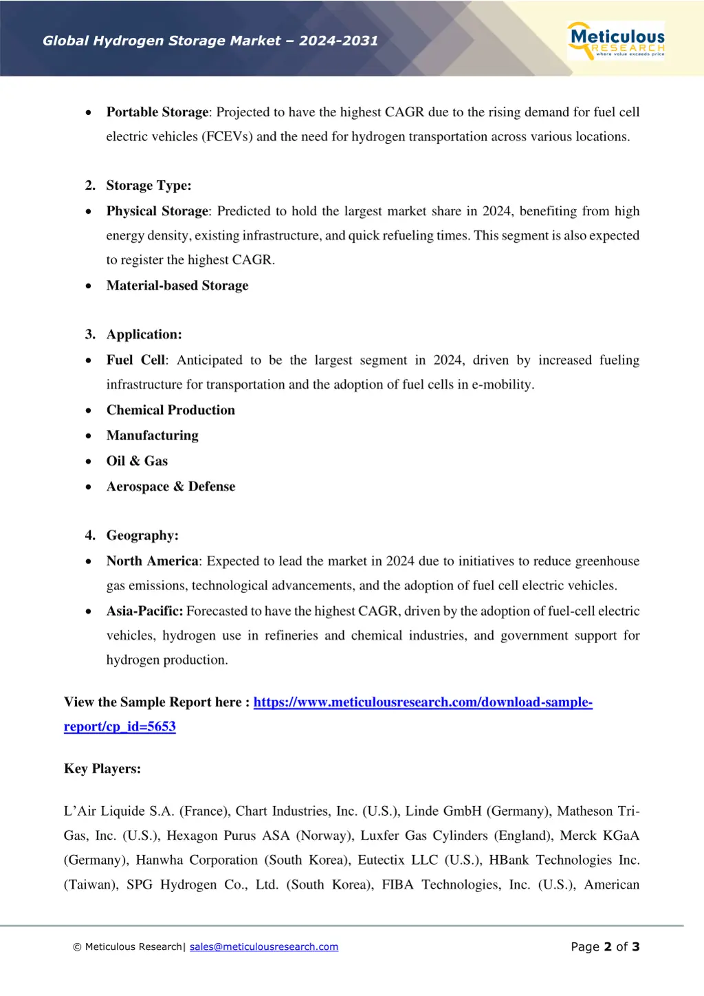 global hydrogen storage market 2024 2031 1