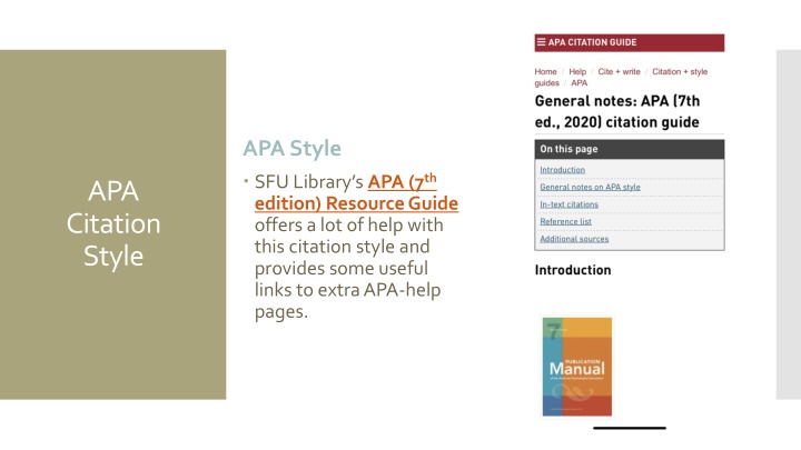 apa style sfu library s apa 7 th edition resource