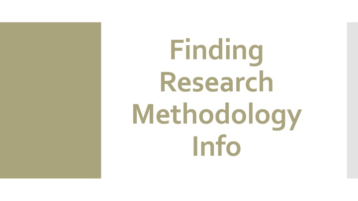 finding research methodology info