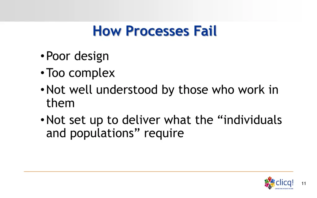 how processes fail