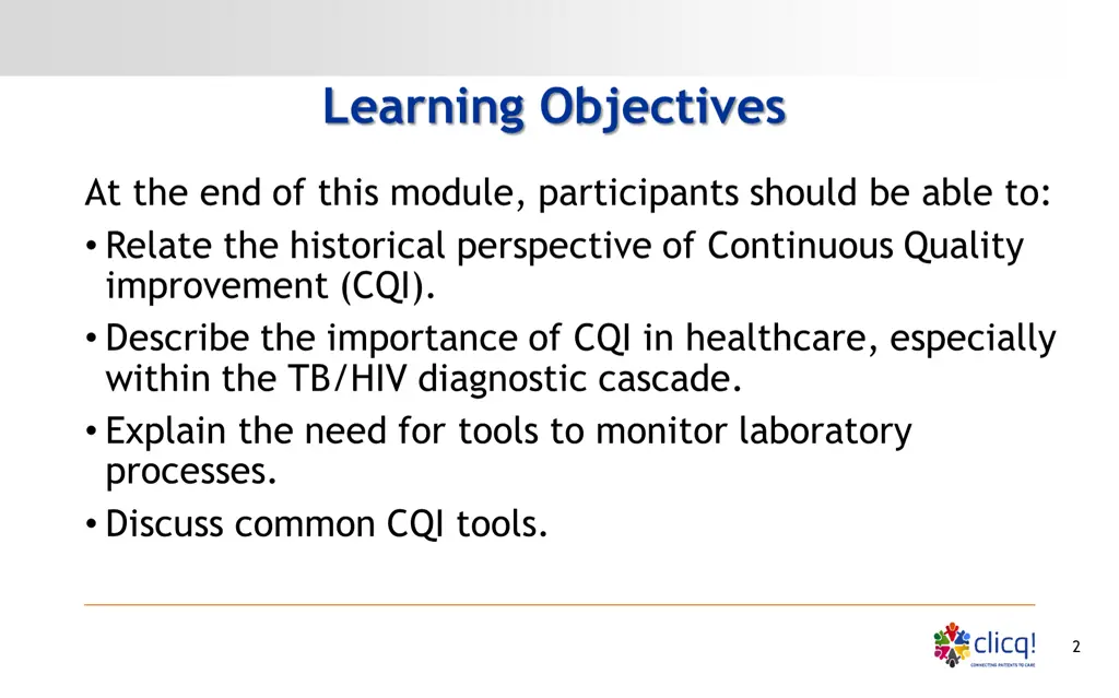 learning objectives