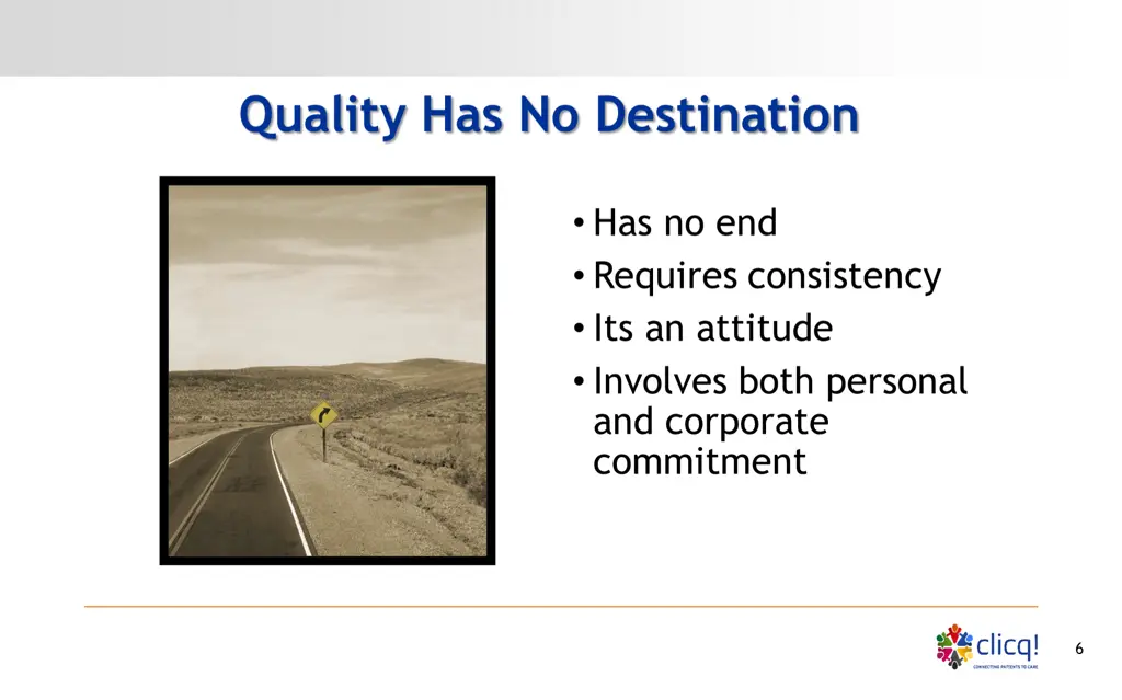 quality has no destination