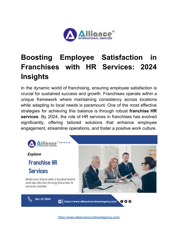 boosting employee satisfaction in franchises with