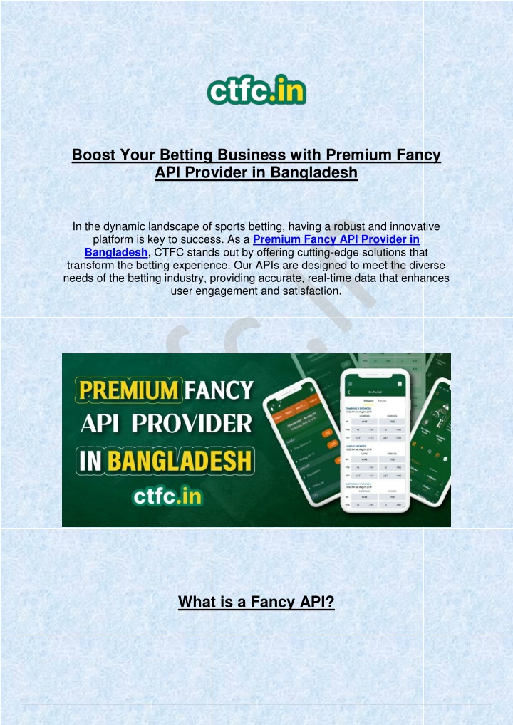 boost your betting business with premium fancy