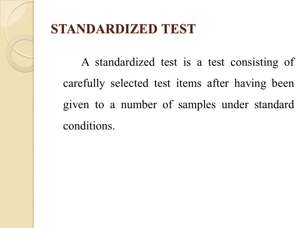 standardized test