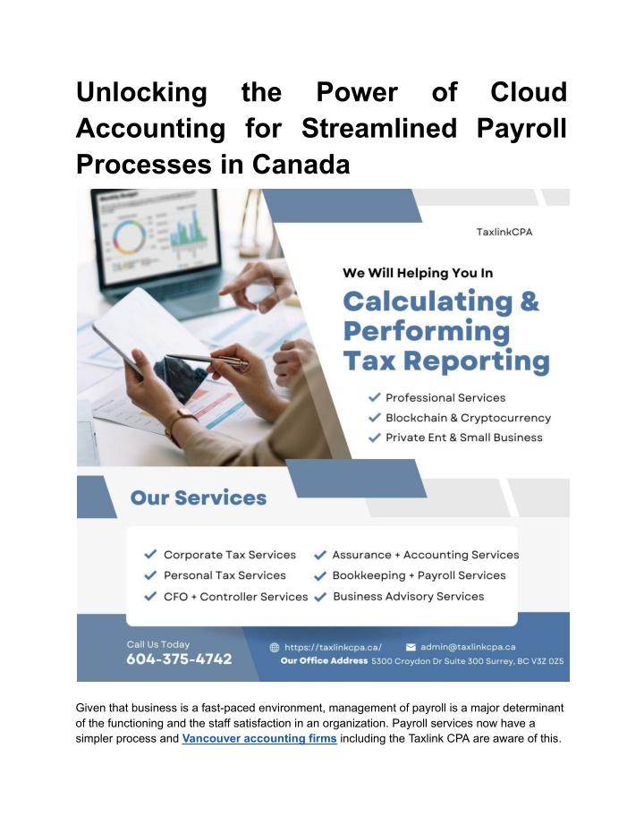 unlocking accounting for streamlined payroll
