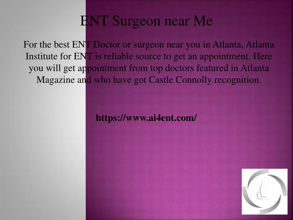 ent surgeon near me