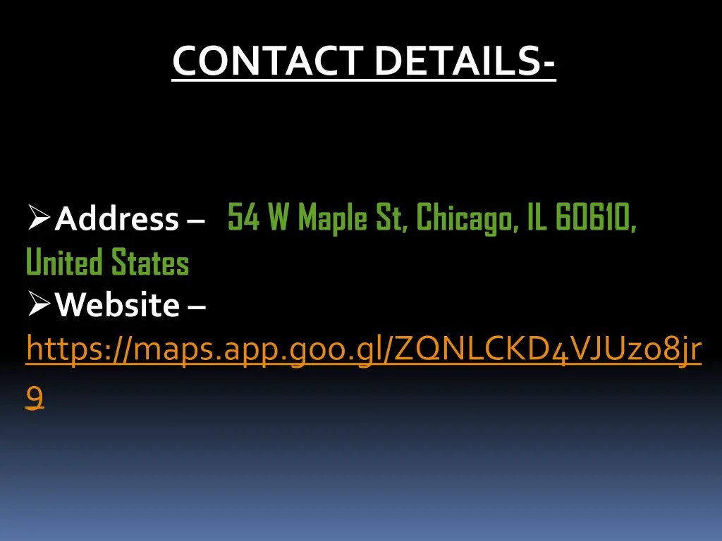 contact details