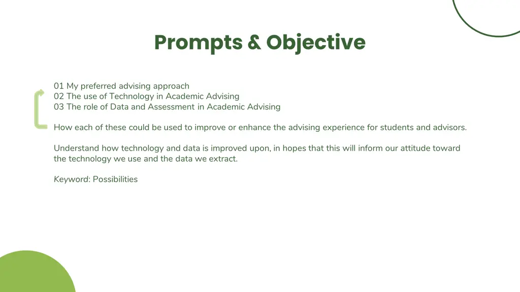prompts objective