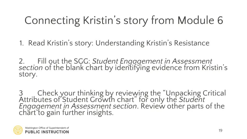 connecting kristin s story from module 6