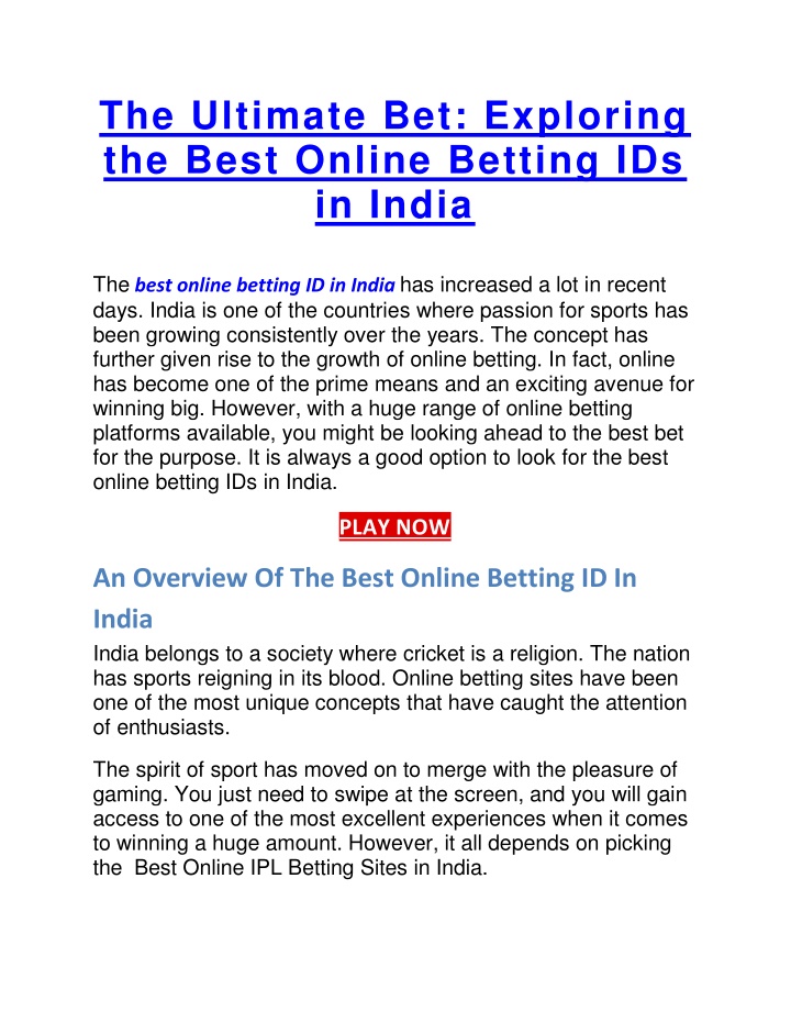 the ultimate bet exploring the best online