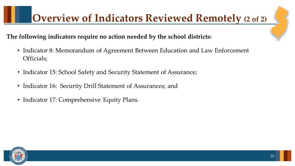 overview of indicators reviewed remotely 2 of 2