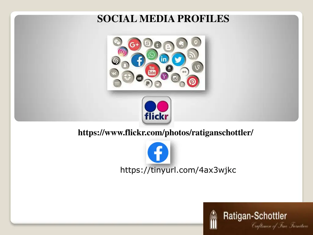 social media profiles