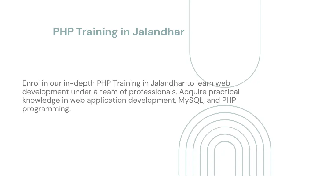 php training in jalandhar