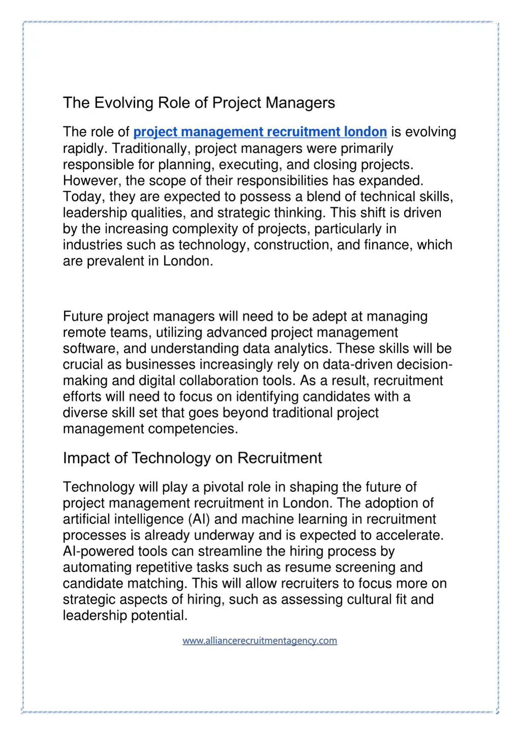 the evolving role of project managers