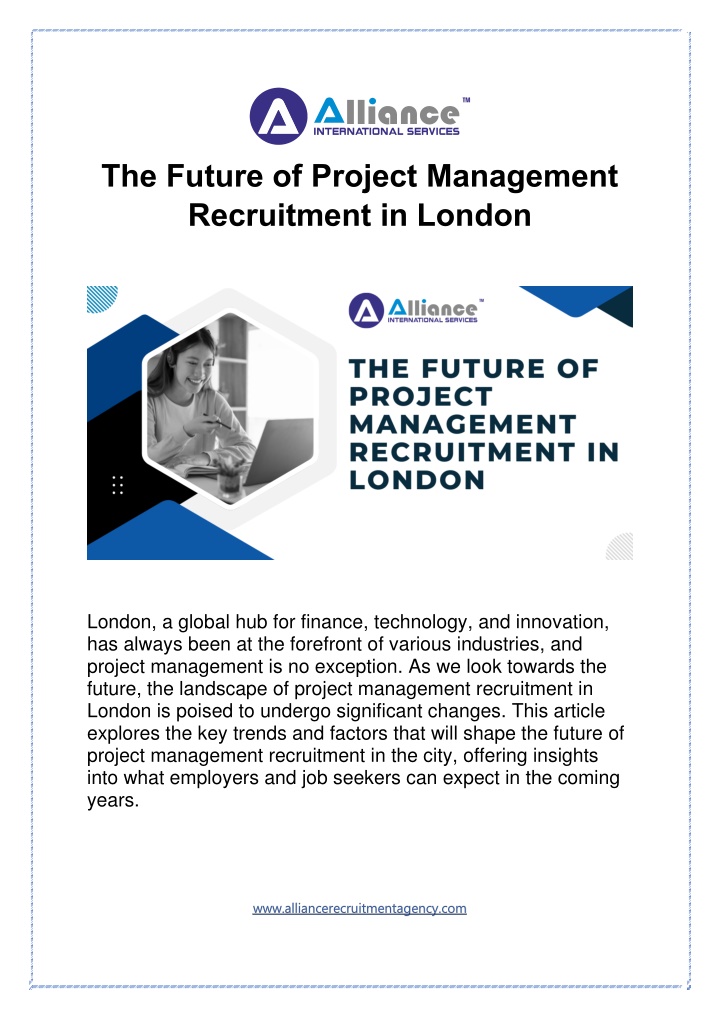 the future of project management recruitment