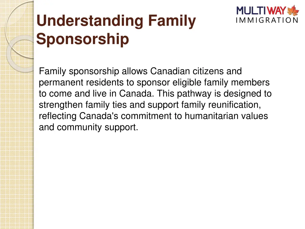 understanding family sponsorship