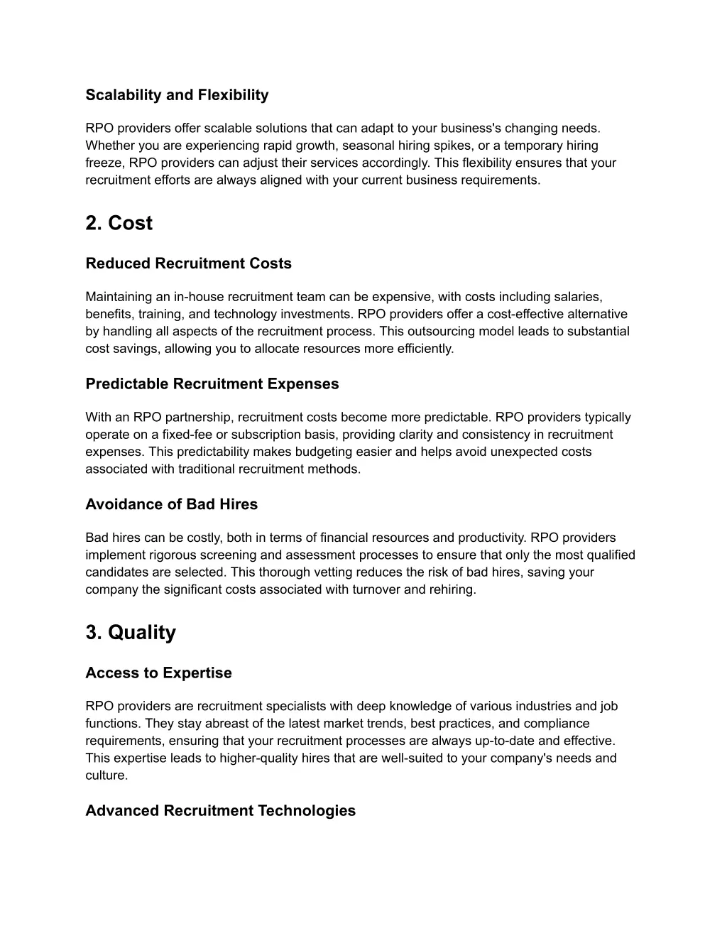 scalability and flexibility