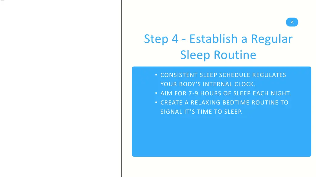 step 4 establish a regular sleep routine