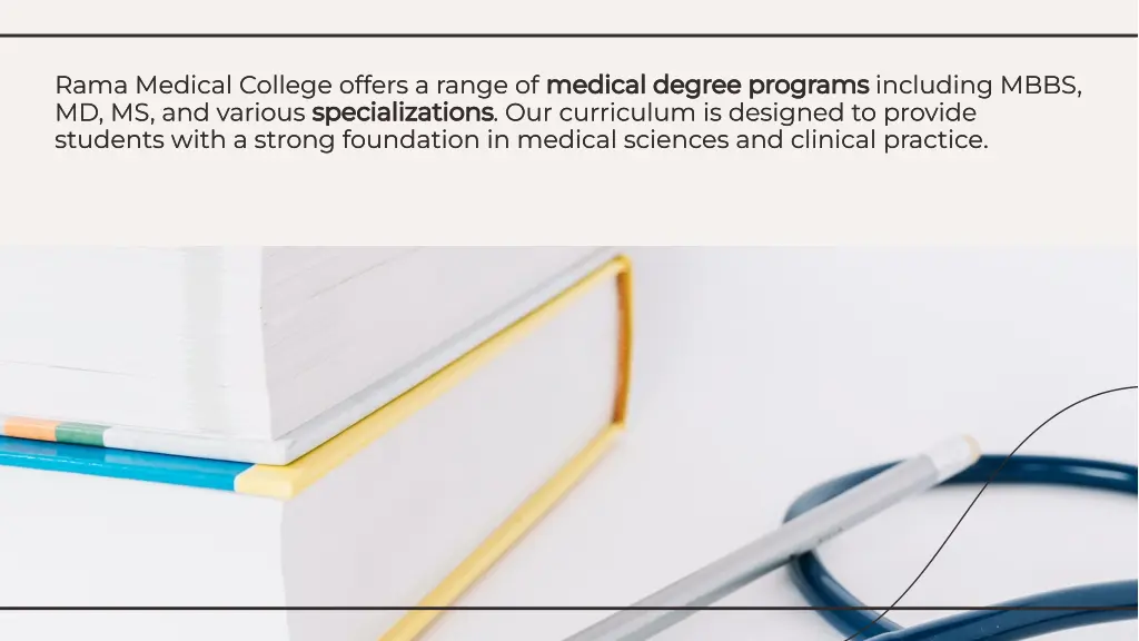 rama medical college offers a range of medical