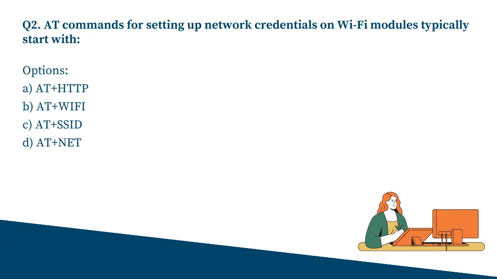 q2 at commands for setting up network credentials