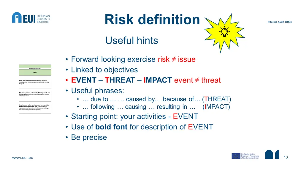 risk definition