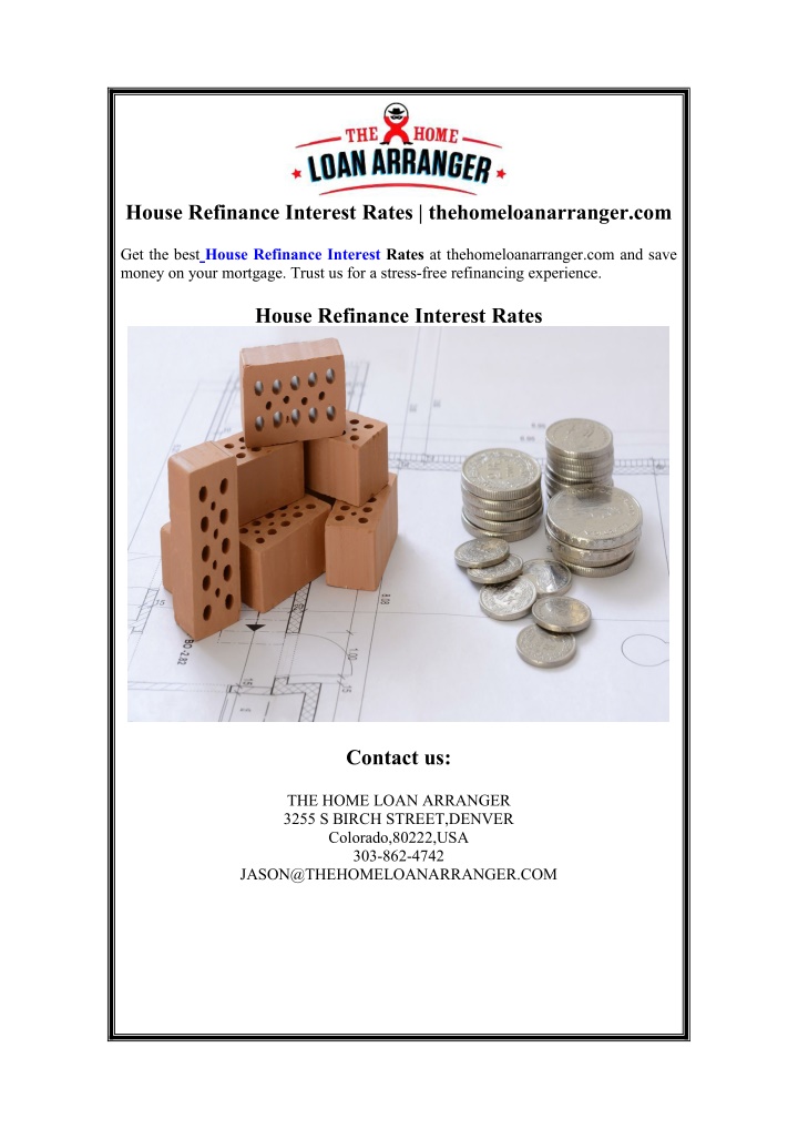 house refinance interest rates