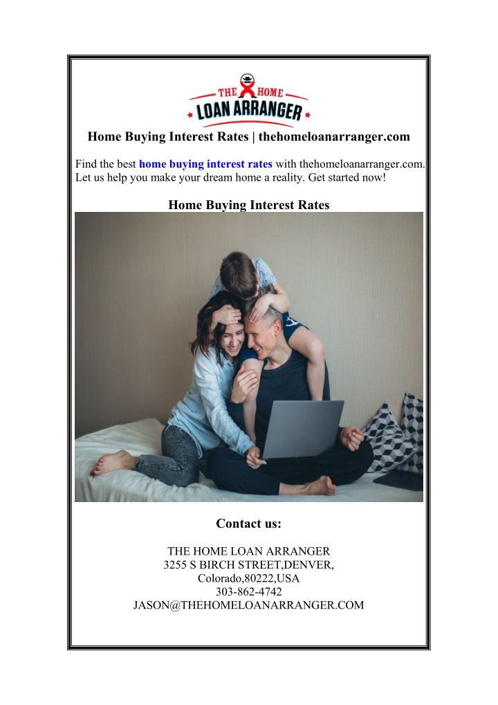 home buying interest rates thehomeloanarranger com