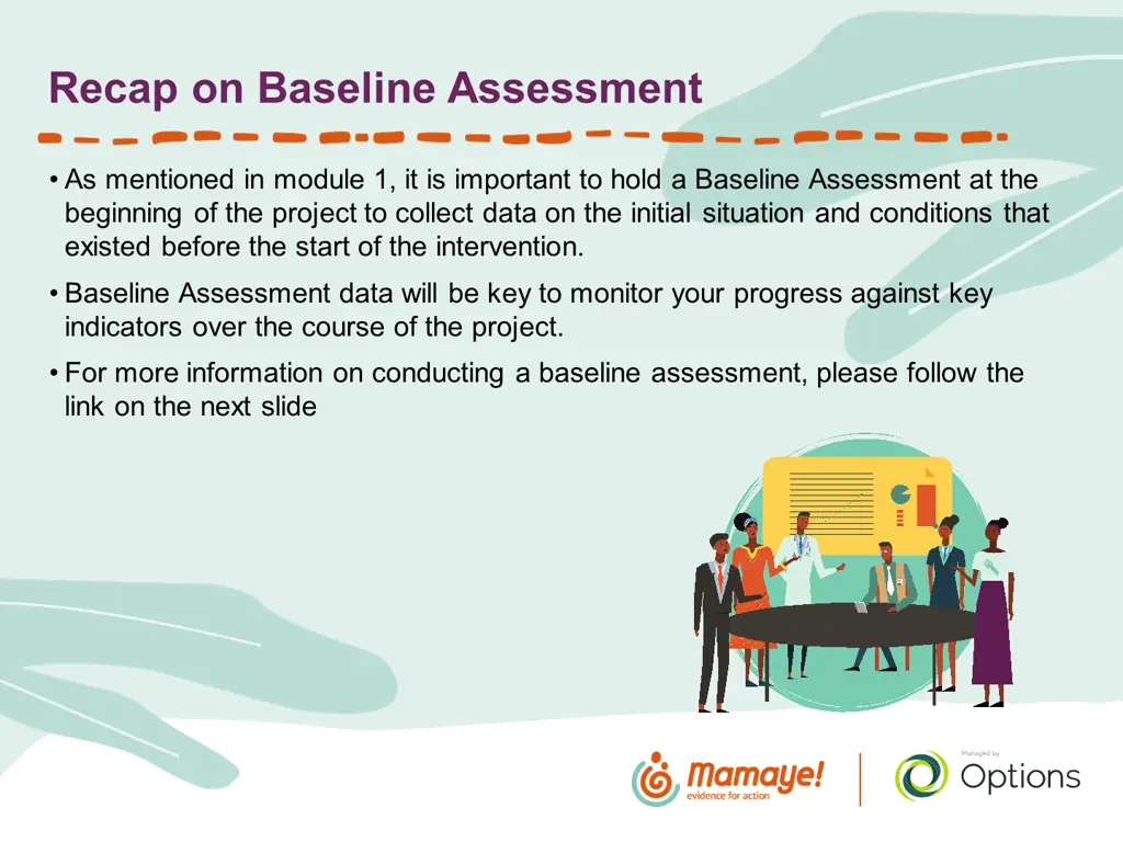 recap on baseline assessment