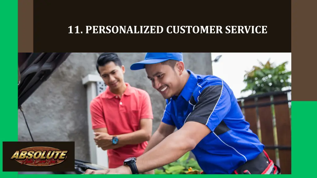 11 personalized customer service