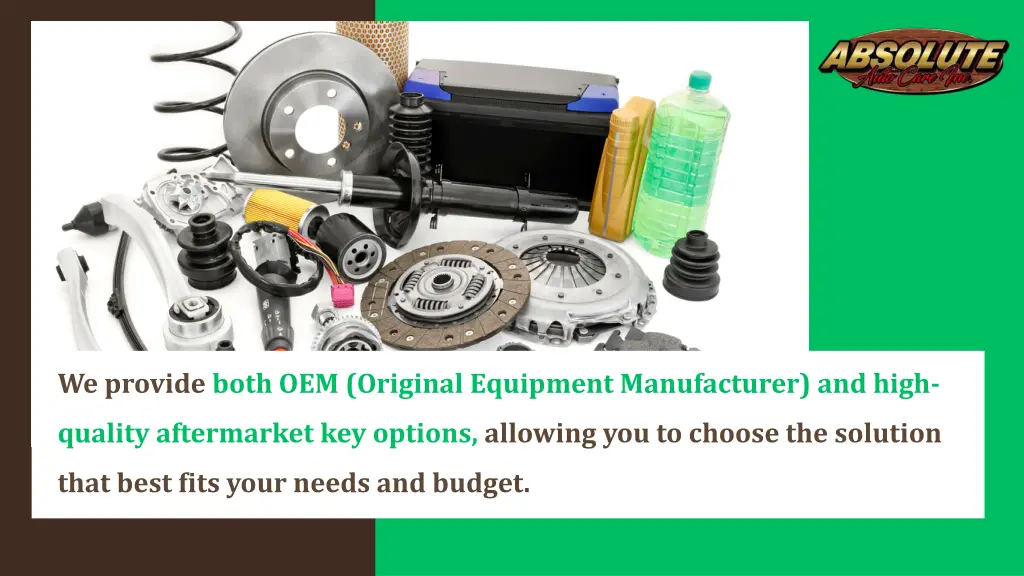 we provide both oem original equipment