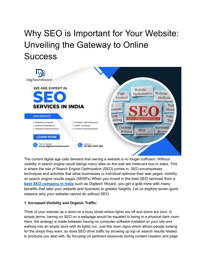 why seo is important for your website unveiling