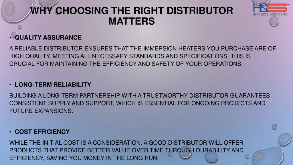 why choosing the right distributor matters