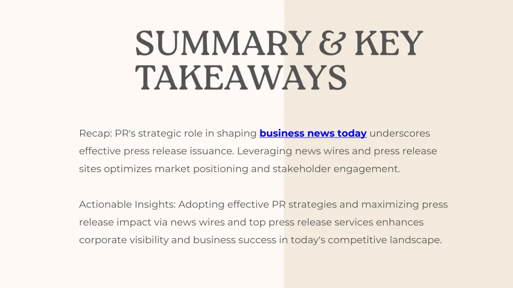 recap pr s strategic role in shaping business