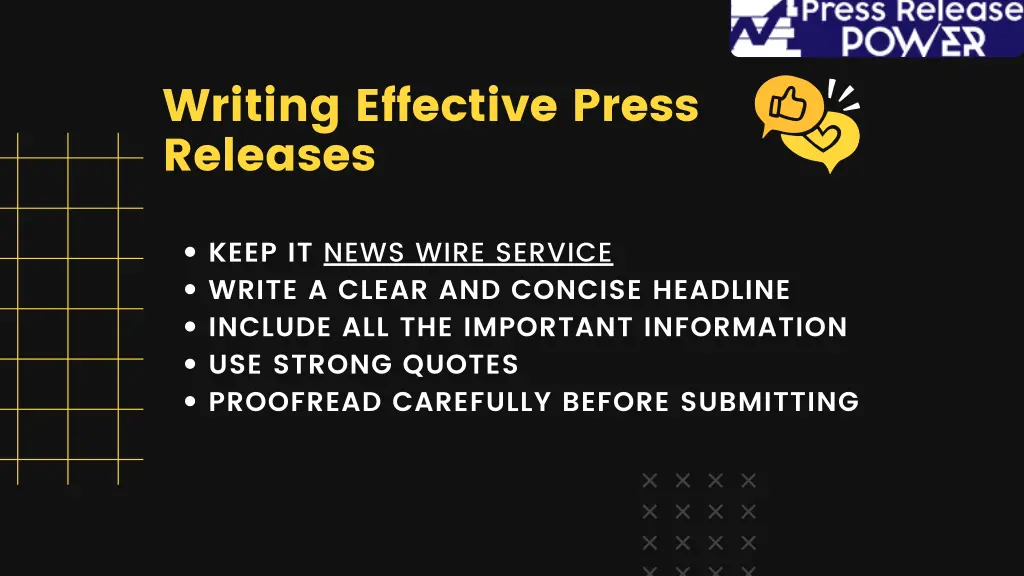 writing effective press releases