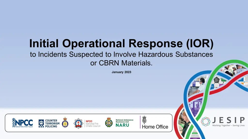 initial operational response ior to incidents