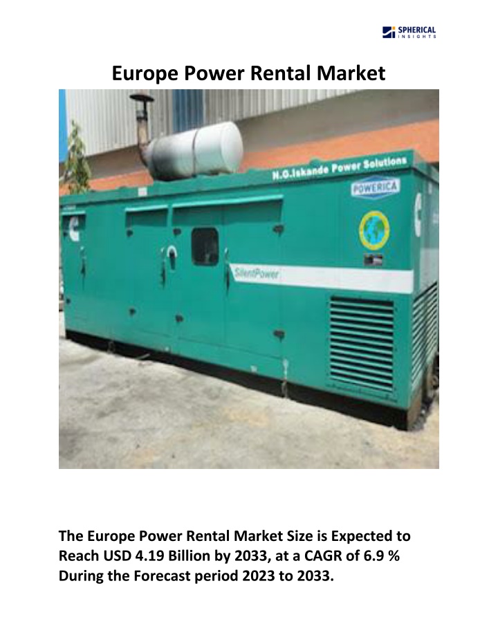 europe power rental market