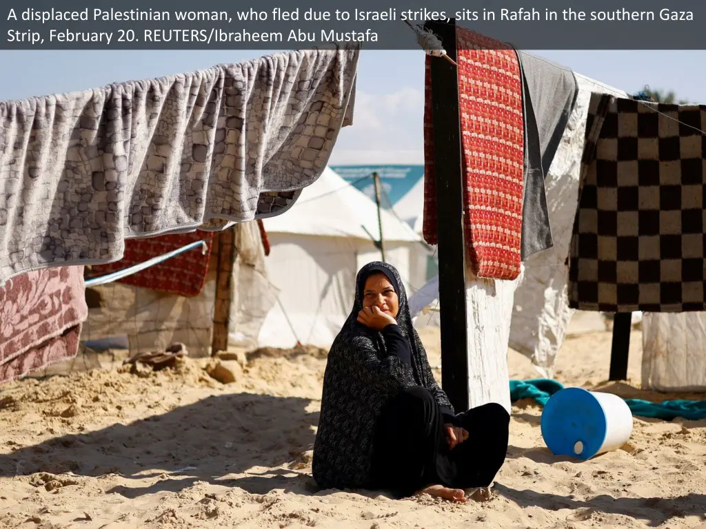 a displaced palestinian woman who fled
