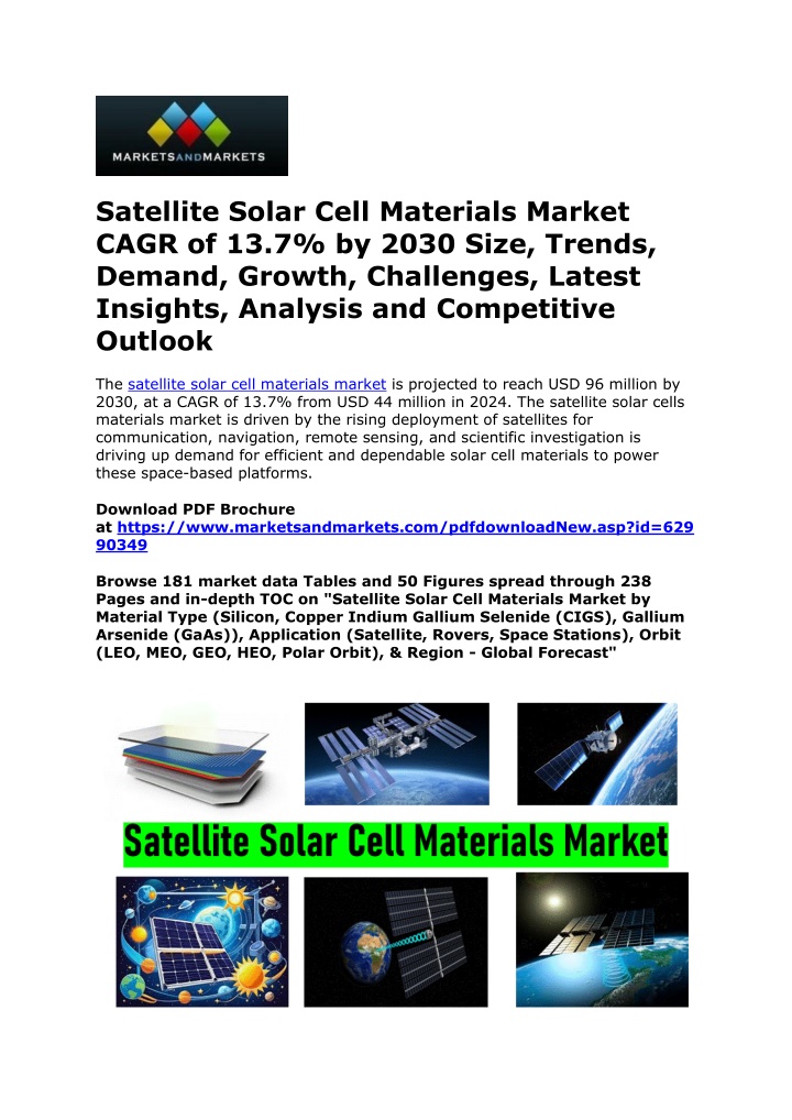 satellite solar cell materials market cagr