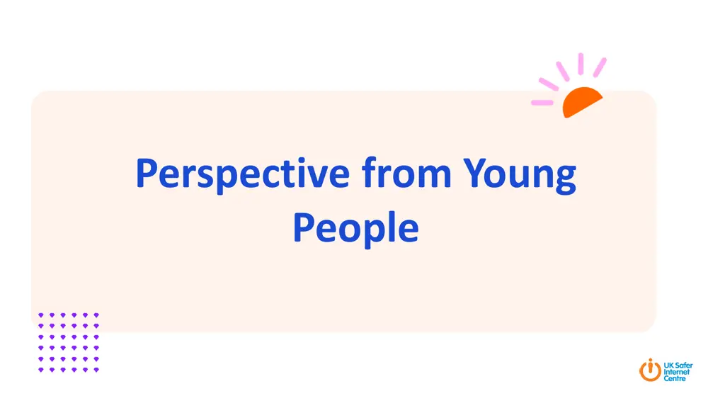 perspective from young people