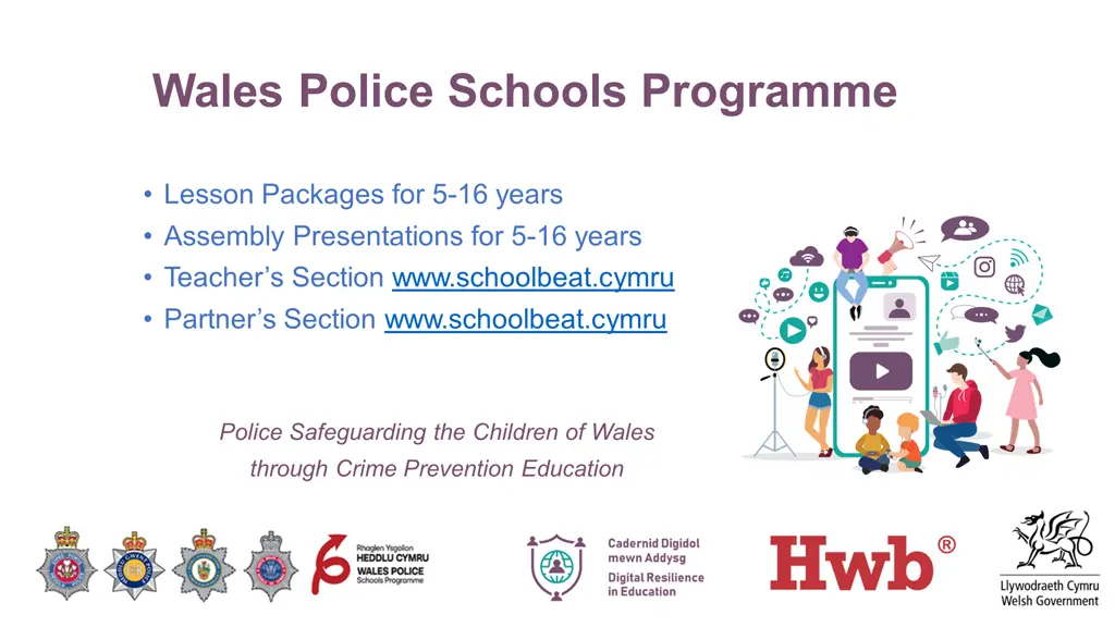 wales police schools programme