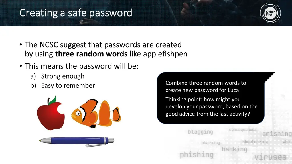 creating a safe password creating a safe password