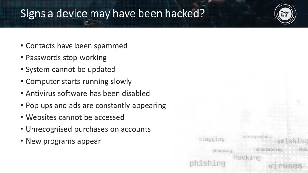 signs a device may have been hacked signs