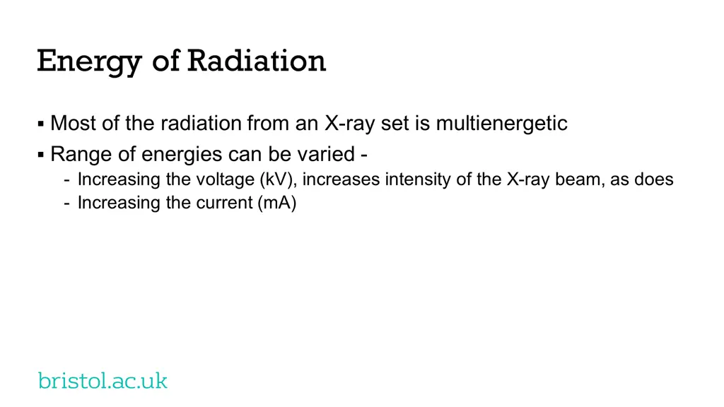 energy of radiation