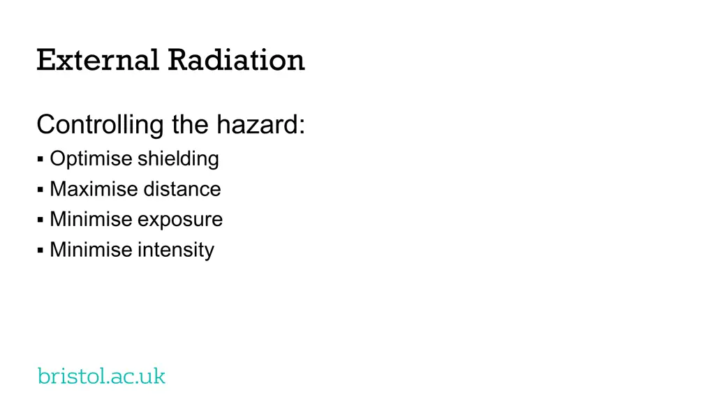 external radiation